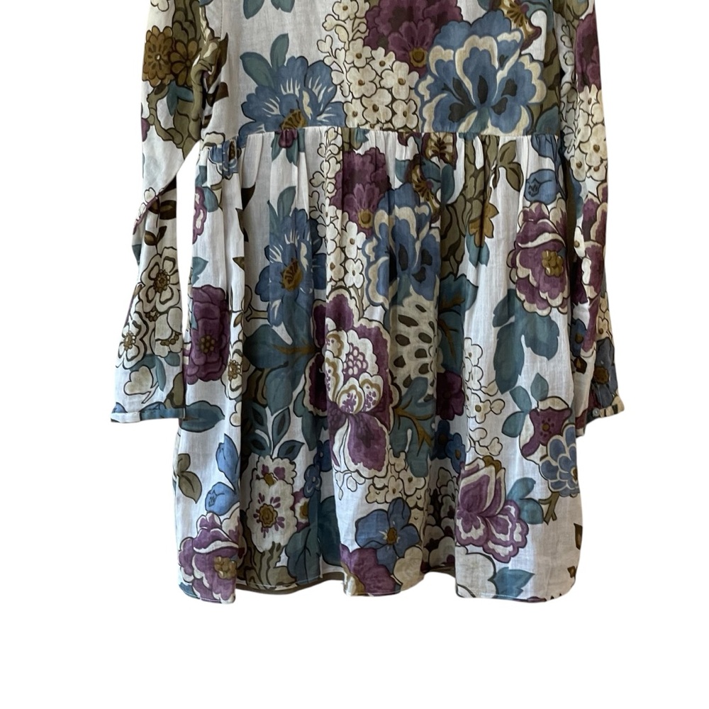 Zara Trafaluc Collection Boho Floral Mini Tunic Dress - Picture 10 of 14